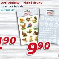 Obtisky na vajíčka Ovo