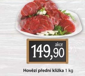 Hovězí přední bez kosti - kližka