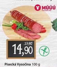 Salám Vysočina písecká Maso uzeniny Písek
