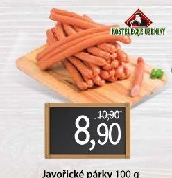 Párky javořické Kostelecké uzeniny