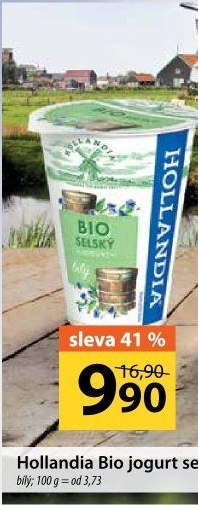 Bílý jogurt selský bio Hollandia