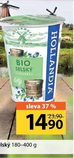 Bílý jogurt selský bio Hollandia