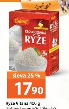 Rýže dlouhozrnná Vitana