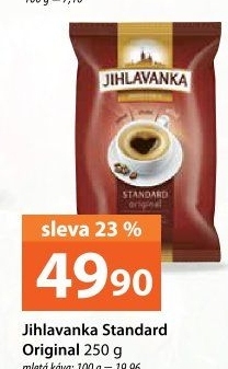 Mletá káva Standard Jihlavanka