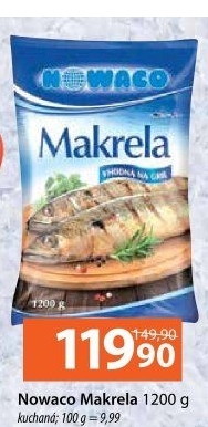 Makrela kuchaná mražená Nowaco