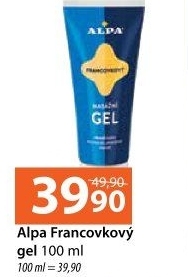 Gel masážní francovkový Alpa