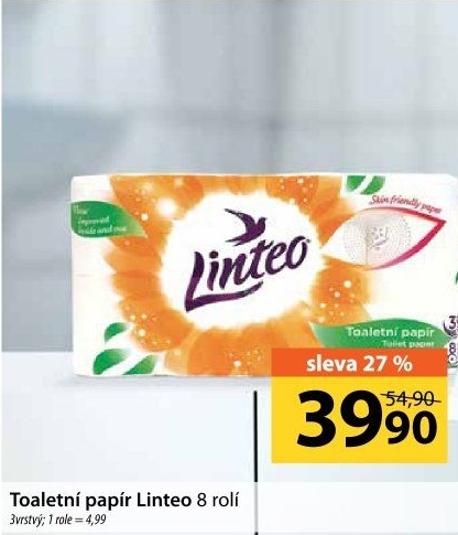 Toaletní papír 3vrstvý Linteo