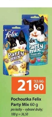 Pamlsky pro kočky Party mix Felix Purina