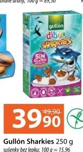 Sušenky bez lepku Sharkies Gullón
