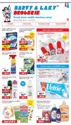 akční leták Barvy a laky drogerie 26.3.2019-13.4.2019