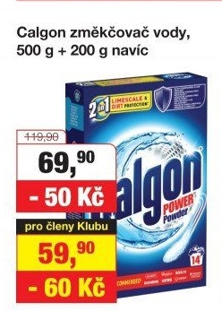 Změkčovač vody Calgon