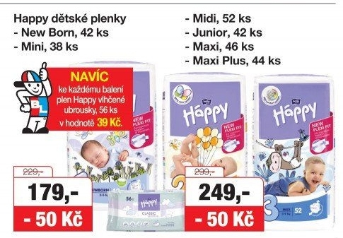 Pleny dětské Háppy Bella