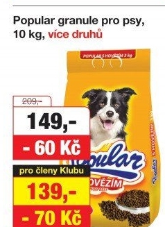 Granule pro psy Popular