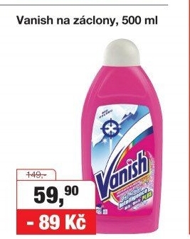 Prací prostředek na bělení záclon Vanish