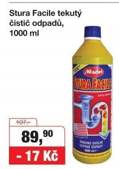 Čistič odpadů Stura Facile Madel