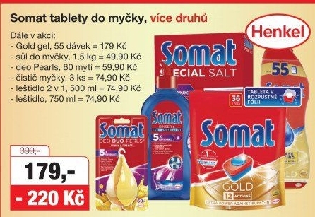 Prostředky do myčky Somat