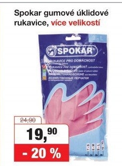 Rukavice gumové Spokar