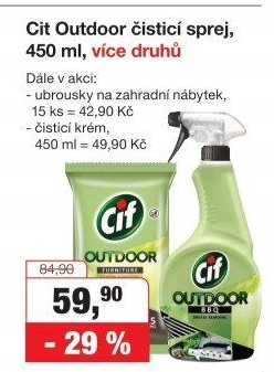 Čističe Outdoor Cif