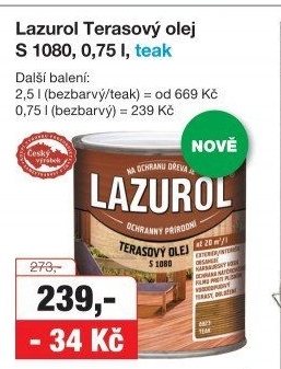 LAZUROL TERASOVÝ OLEJ