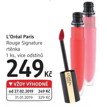 Rtěnka tekutá matná Rouge Signature L'