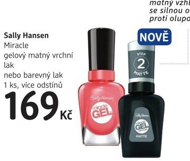 Lak na nehty gelový Top Coat Miracle Sally Hansen