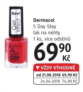 Lak na nehty Gel Effect 5 Day Stay Dermacol