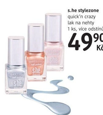 Lak na nehty quick´n crazy stylezone s.he