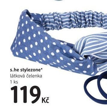 Látková čelenka do vlasů s.he stylezone