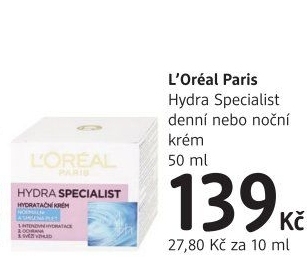Krém pleťový Hydra Specialist L'