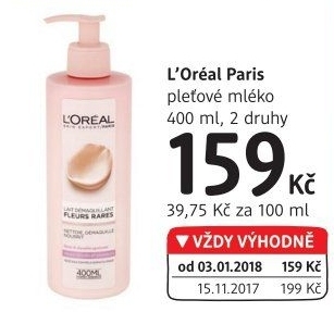 Mléko odličovací pleťové L'