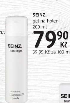 Gel na holení Seinz.