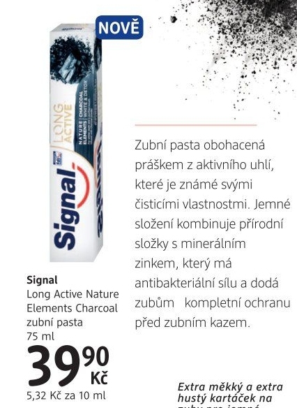 Pasta na zuby Nature Elements Charcoal Long Active Signal