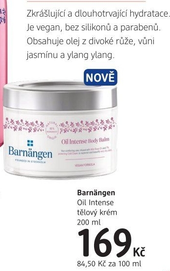 Tělový krém Barnängen
