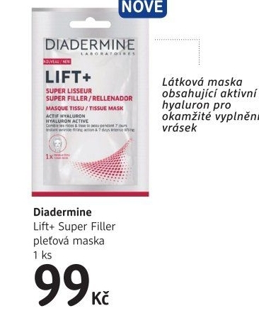 Textilní maska Diadermine