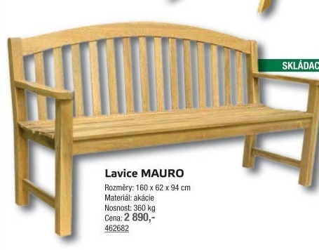 Zahradní lavice Mauro