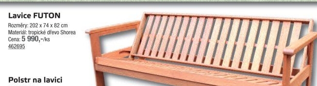 Lavice Futon