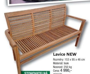 Zahradní lavice New