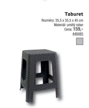 Zahradní taburet