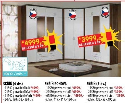 Skříň ESO 4dveřová 11540 buk