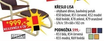 Křeslo LISA béžové K50