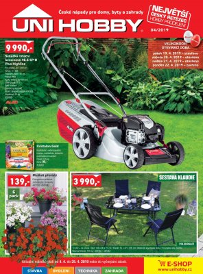 akční leták UNI HOBBY 4.4.2019-25.4.2019