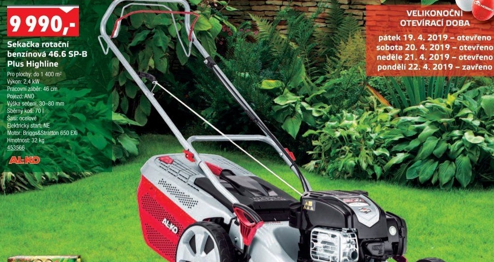 Benzínová rotační sekačka 46.6 SP-B Plus Highline AL-KO