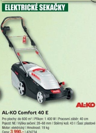 Elektrická rotační sekačka AL-KO Comfort 40 E