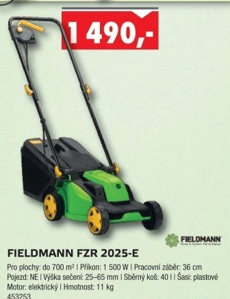 Elektrická sekačka Fieldmann FZR 2025 E