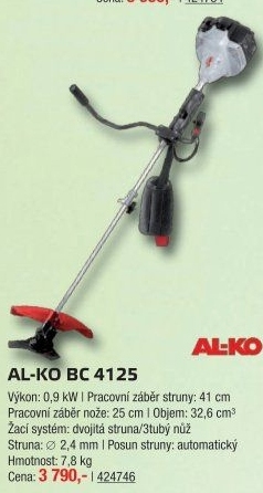 Benzínová motorová kosa AL-KO BC 4125 II-S Comfort