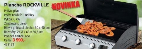Gril plynový Plancha Rockville Somagic