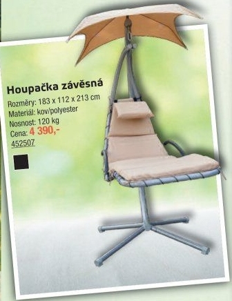 Závěsná zahradní houpačka