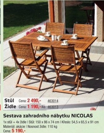 Zahradní set Nicolas