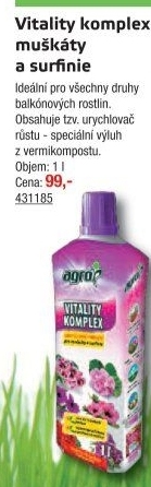 Vitality komplex na muškáty a surfínie Agro