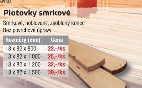 Dřevěná plotovka